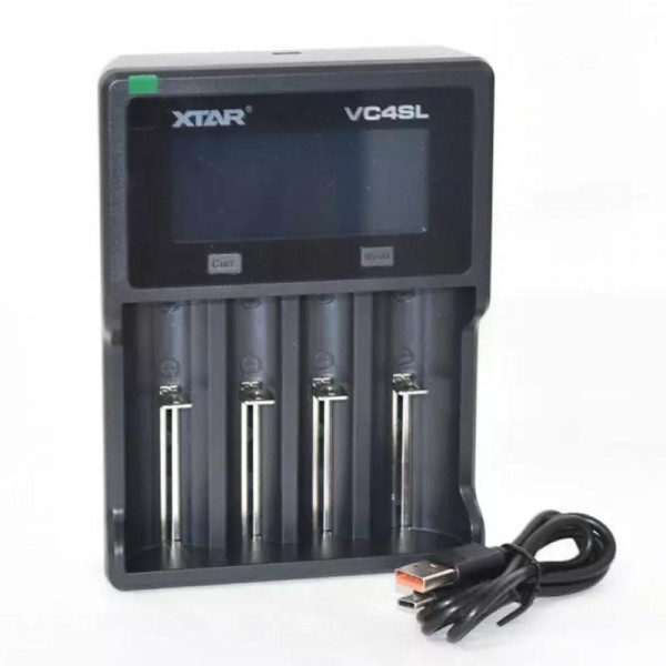 Бързо интелигентно зарядно устройство XTAR VC4SL LCD display,LI-ION,Ni-Mh USB type C QC3.0